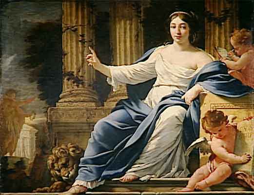 Simon Vouet, Polyhymnia, Muse of Sacred Poetry