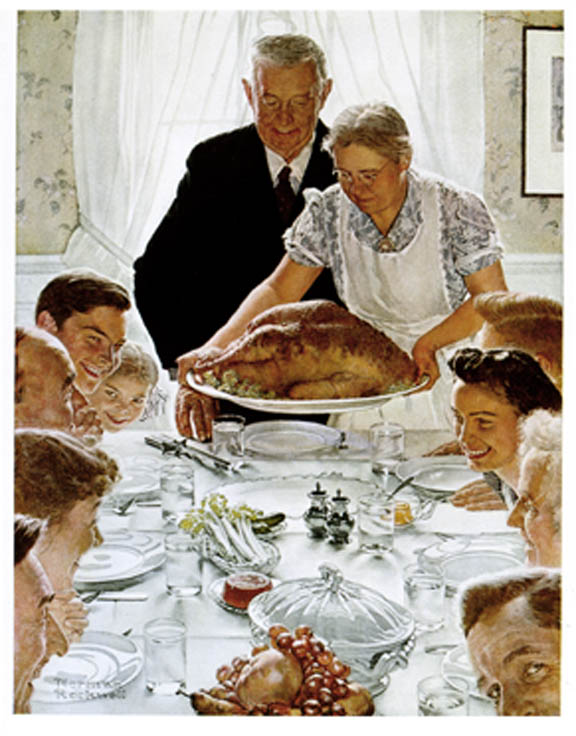 Norman Rockwell, "Freedom from Want"