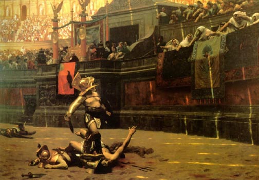 Pollice Verso ("Thumbs Down"), by Jean-Leon Gerome (1872) 