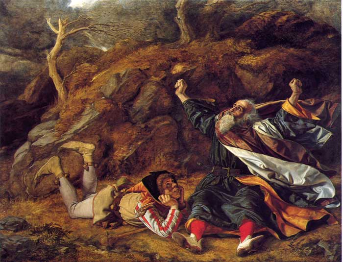 William Dyce, King Lear and the Fool in the Storm (1851)