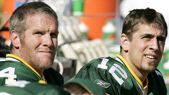 Favre and Rogers while still teammates