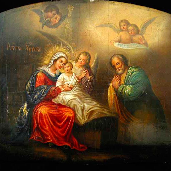 Russian icon, Birth of Christ