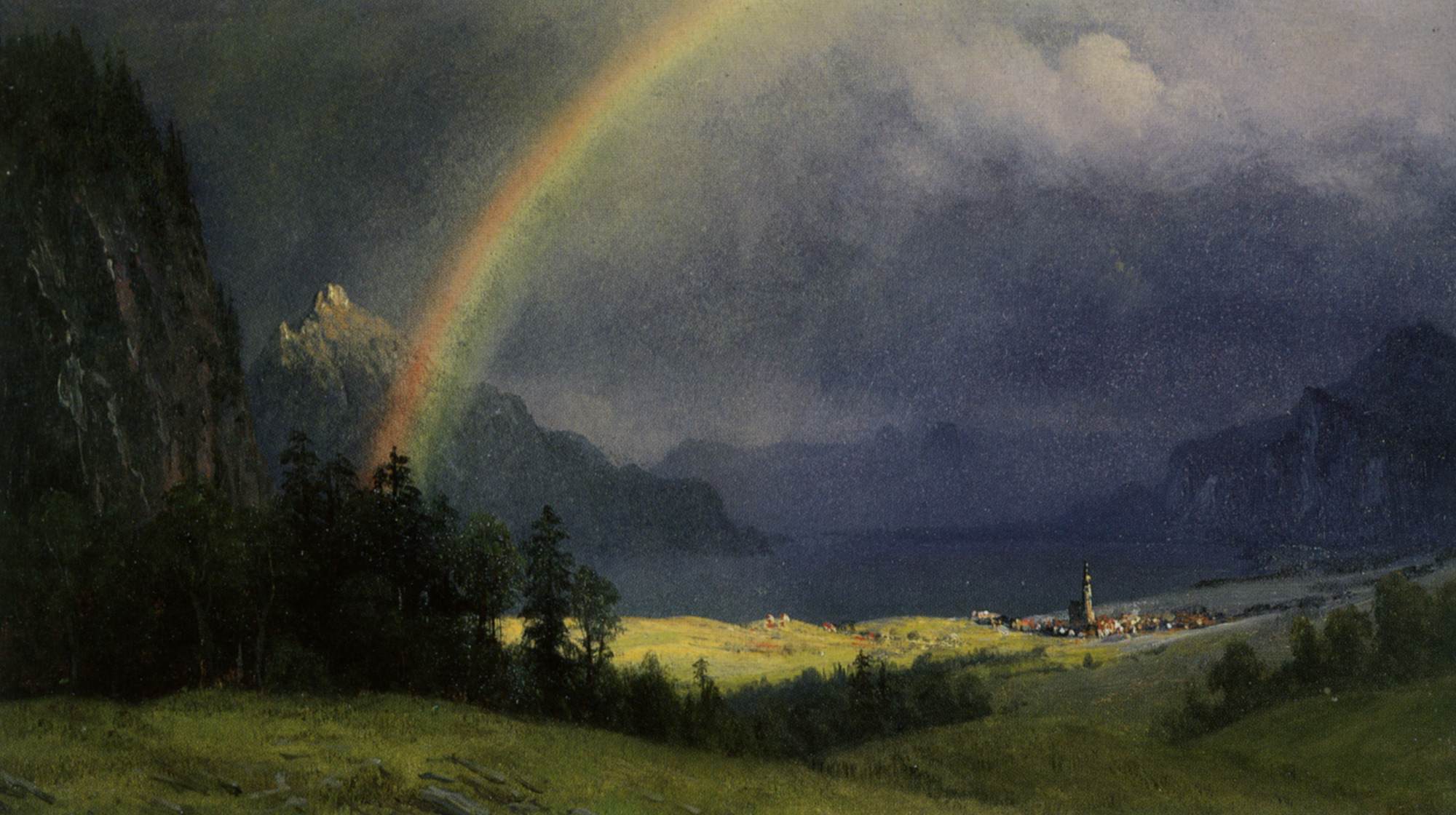 Albert Bierstadt, "After the Shower"