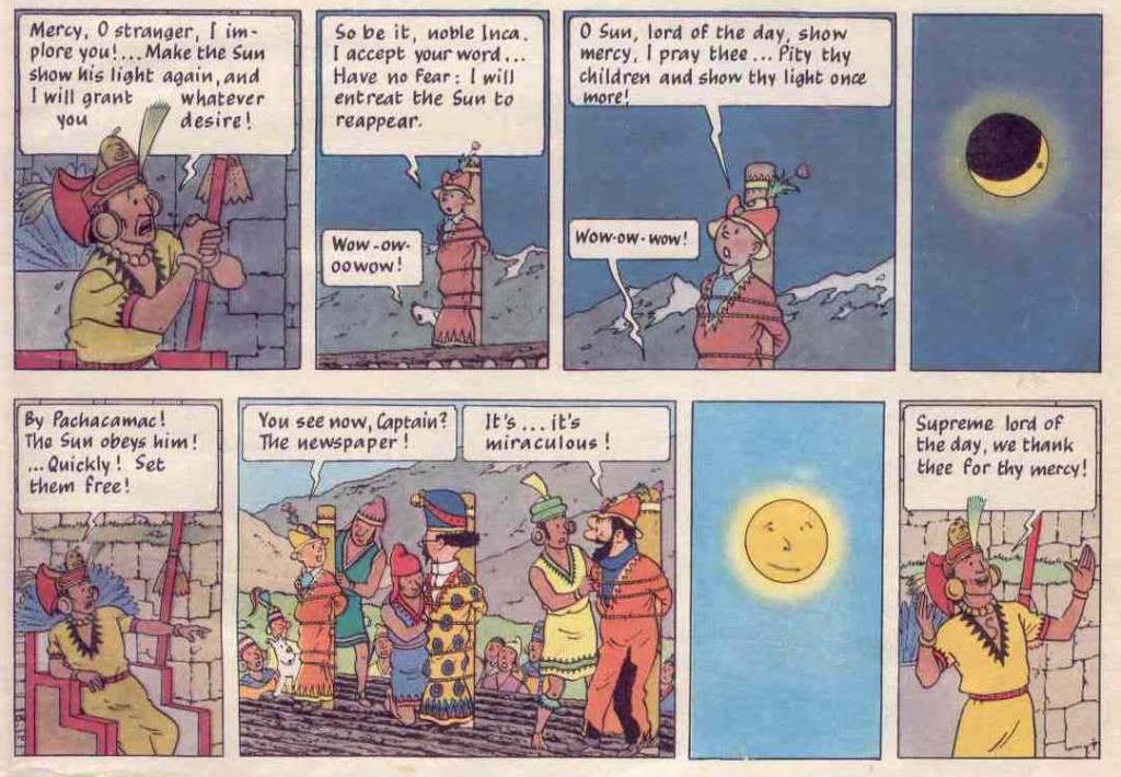 Hergé, from "Kings of the Sun"