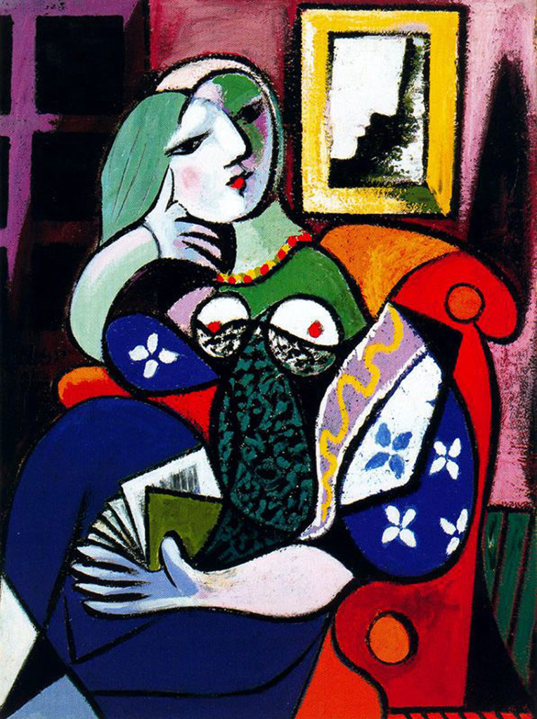 Picasso, "Woman with Book"