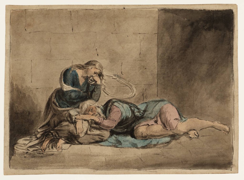Lear and Cordelia in Prison circa 1779 William Blake 1757-1827 Bequeathed by Miss Alice G.E. Carthew 1940 http://www.tate.org.uk/art/work/N05189