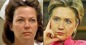 Bancroft as Nurse Ratched, Hillary Clinton