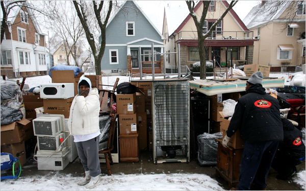 Ara Sparkman of Milwaukee evicted (2010)