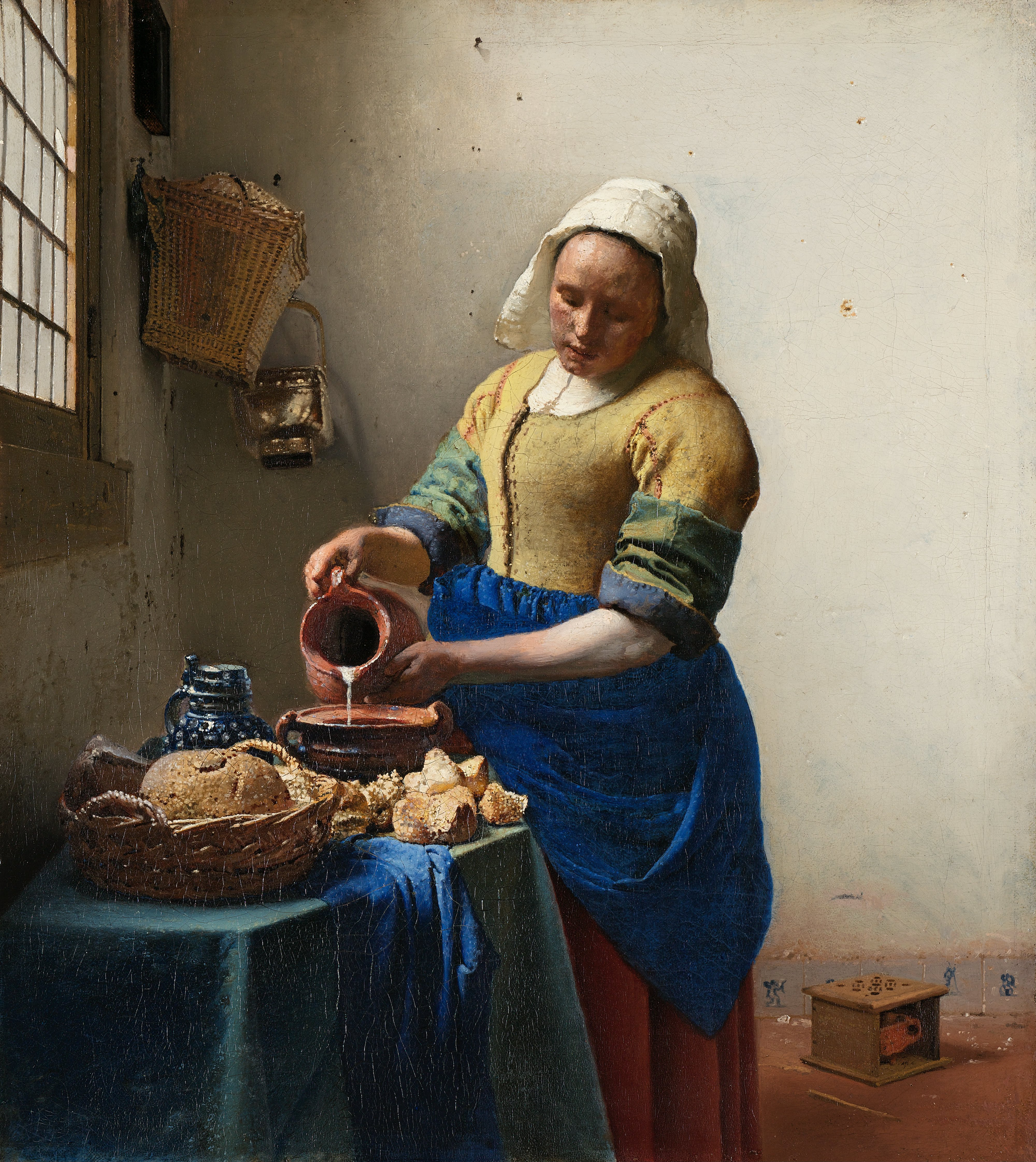 Vermeer, "the Milkmaid"