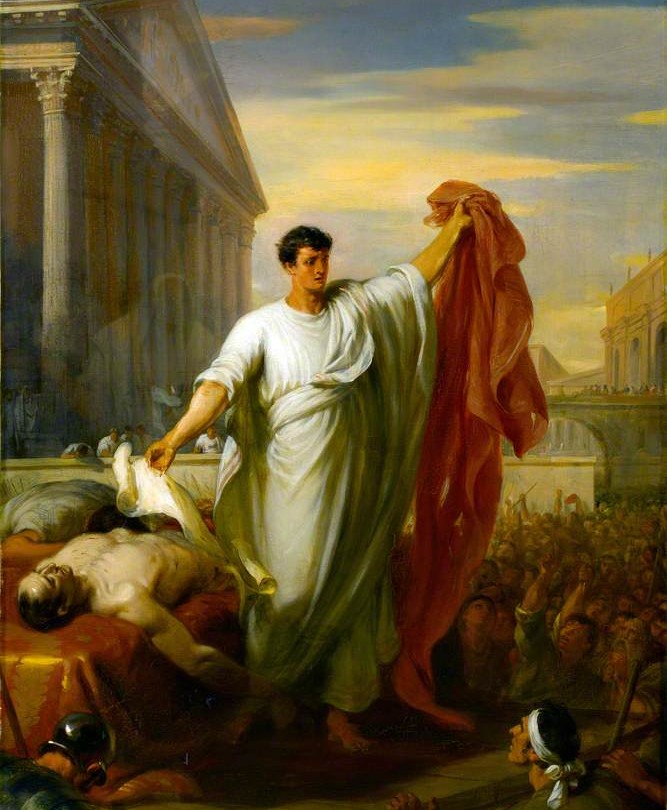 Sir John Soanes, "Marc Antony Reading the Will of Julius Caesar"