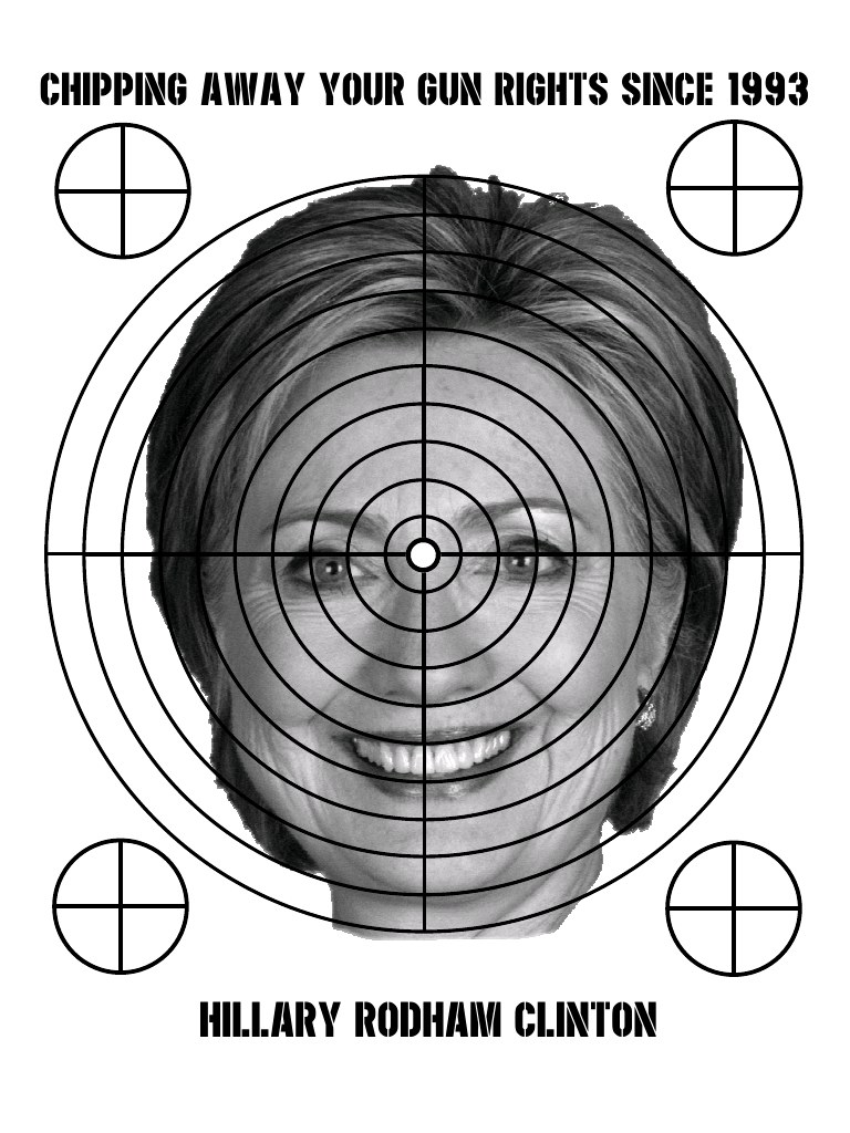 hillary clinton shooting target better living through beowulf