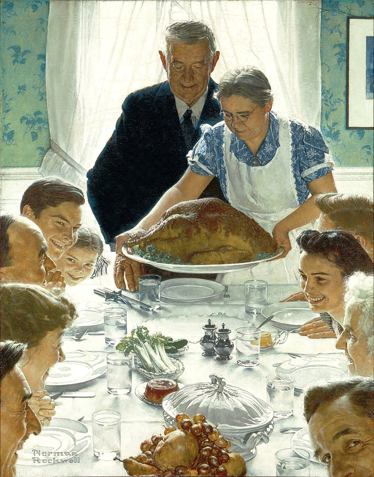 Norman Rockwell, "Freedom from Want"