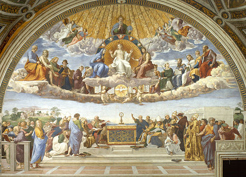 Raphael, "Disputation of the Most Holy Sacrament"